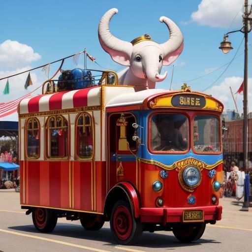 Dumbo on a Circus Train Adventure
