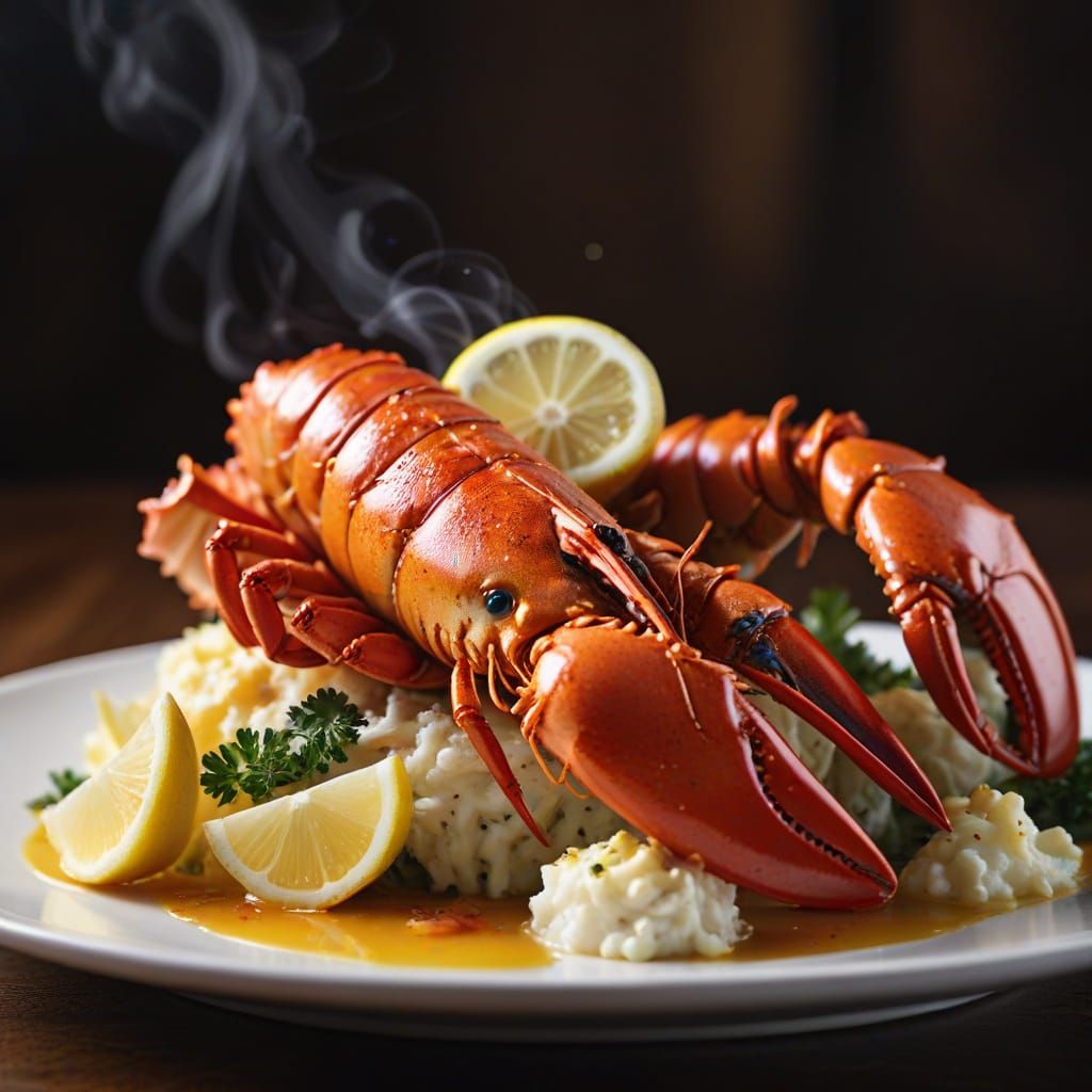 Golden Hour Lobster with Garlic Butter