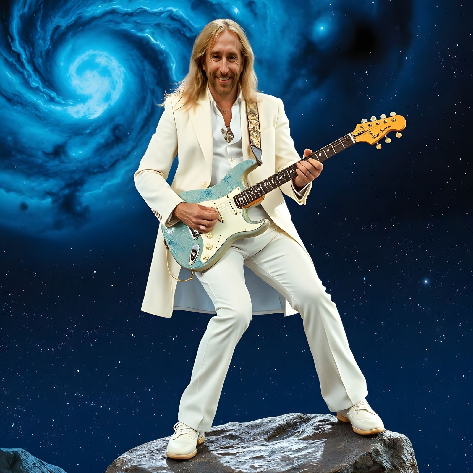Celestial Rockstar: A Timeless Tom Petty Tribute in Cosmic S...