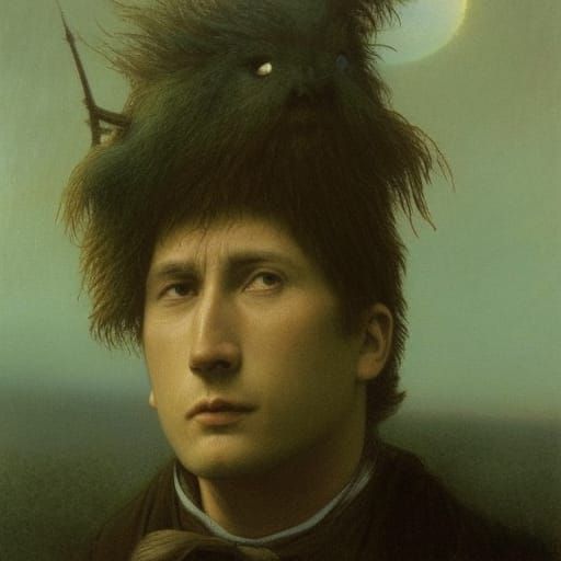 Surreal 3D Rendering Inspired by Redon and Doré