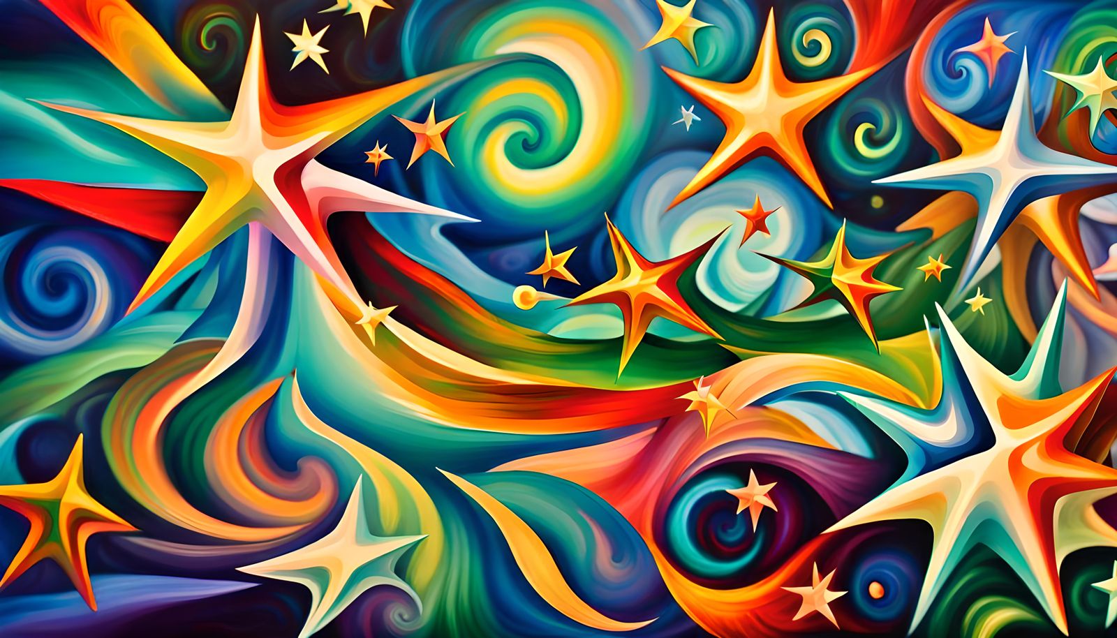 Iridescent Stars in Electromagnetic Plasma Maelstrom