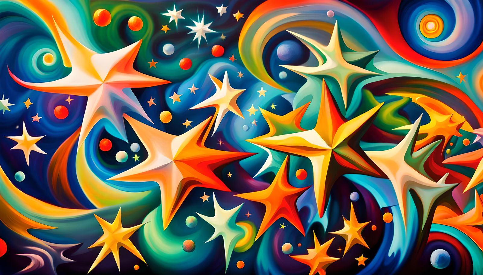 Iridescent Stars in Electromagnetic Plasma Maelstrom, Naive ...