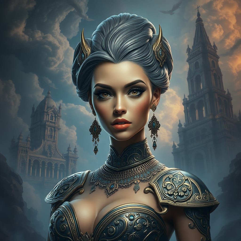 Powerful Lady Boss in Fantasy Setting