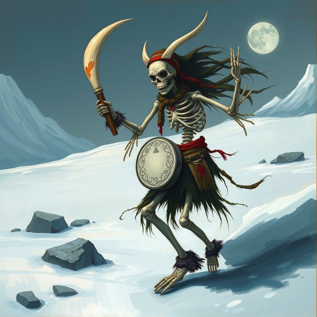 Ahkiyyini: Inuit Skeleton Spirit Dancing in Alaska