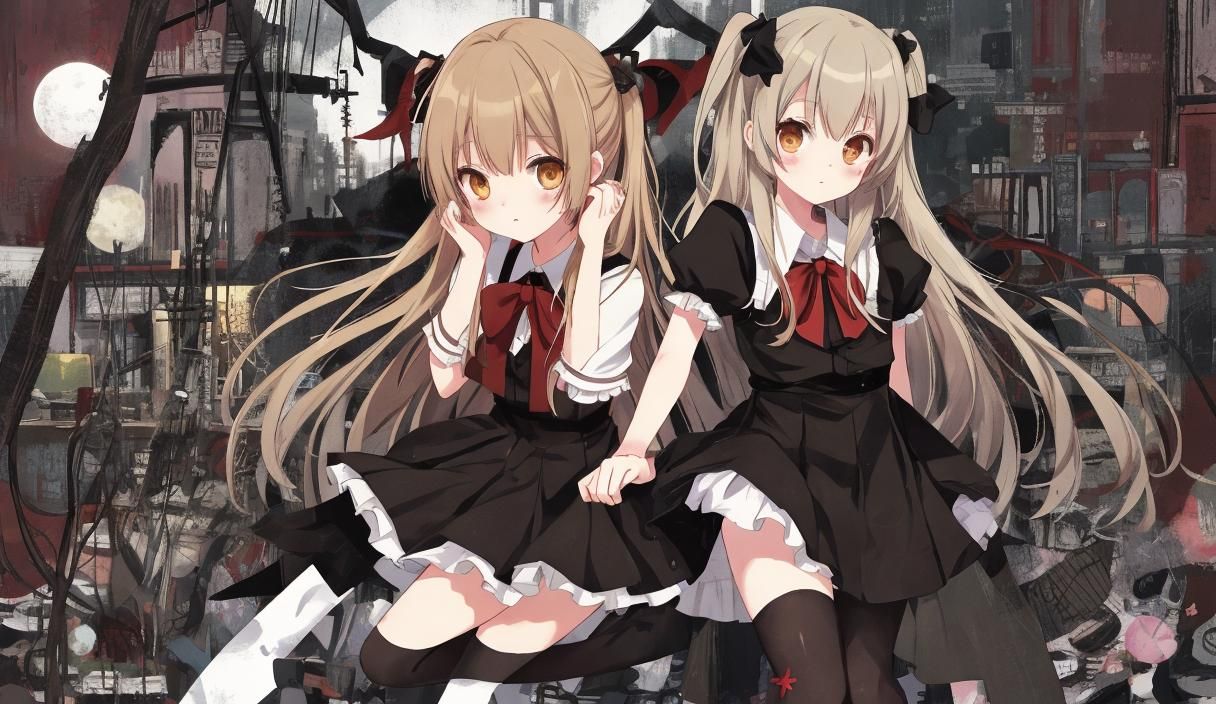 Teen Girl Portrait in Misa Amane Style