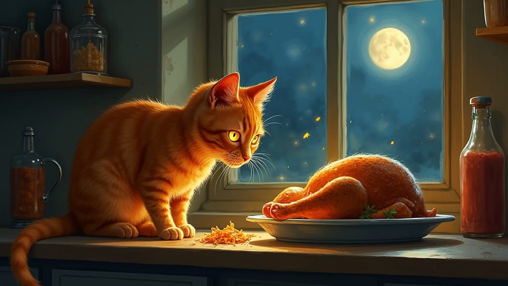 Ginger Cat Stolen in Midnight Kitchen Heist