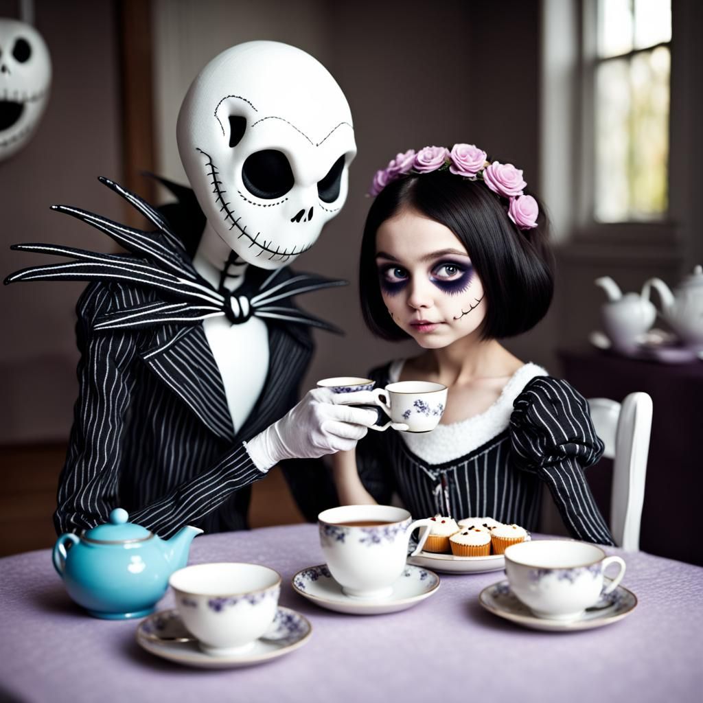 Tea Party with Jack Skellington