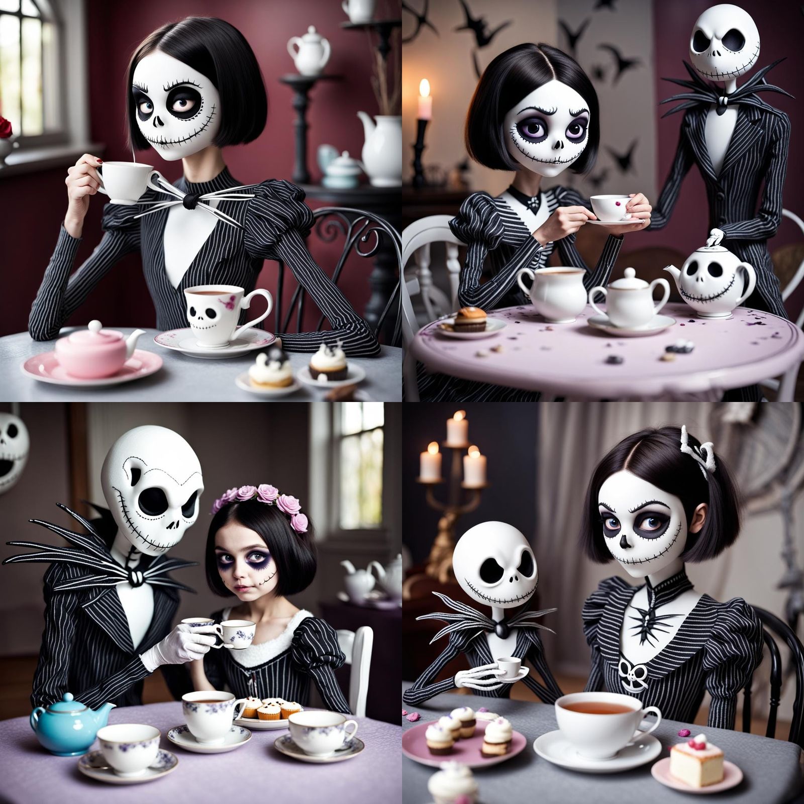 Girl's Tea Party with Jack Skellington
