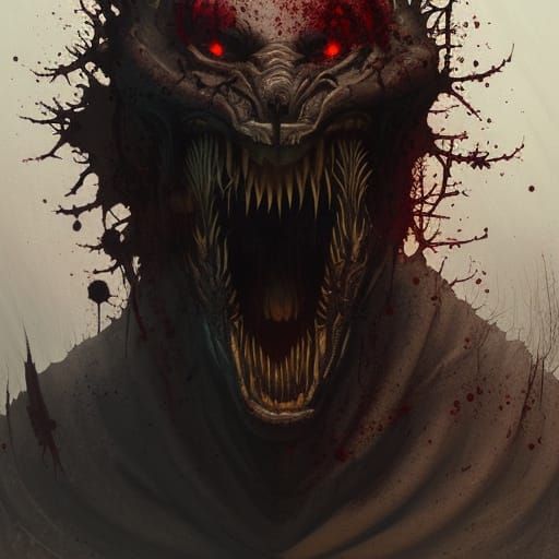 Lovecraftian Horror: Mud-Smothered Gothic Werewolf