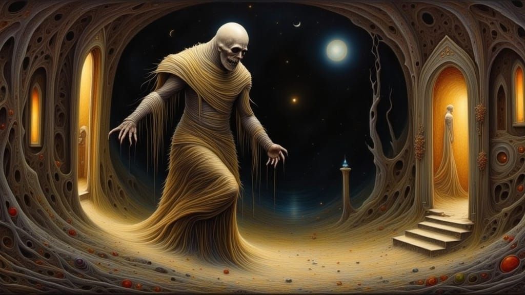 Terrifying Mummy Emerges from Ancient Egyptian Tomb