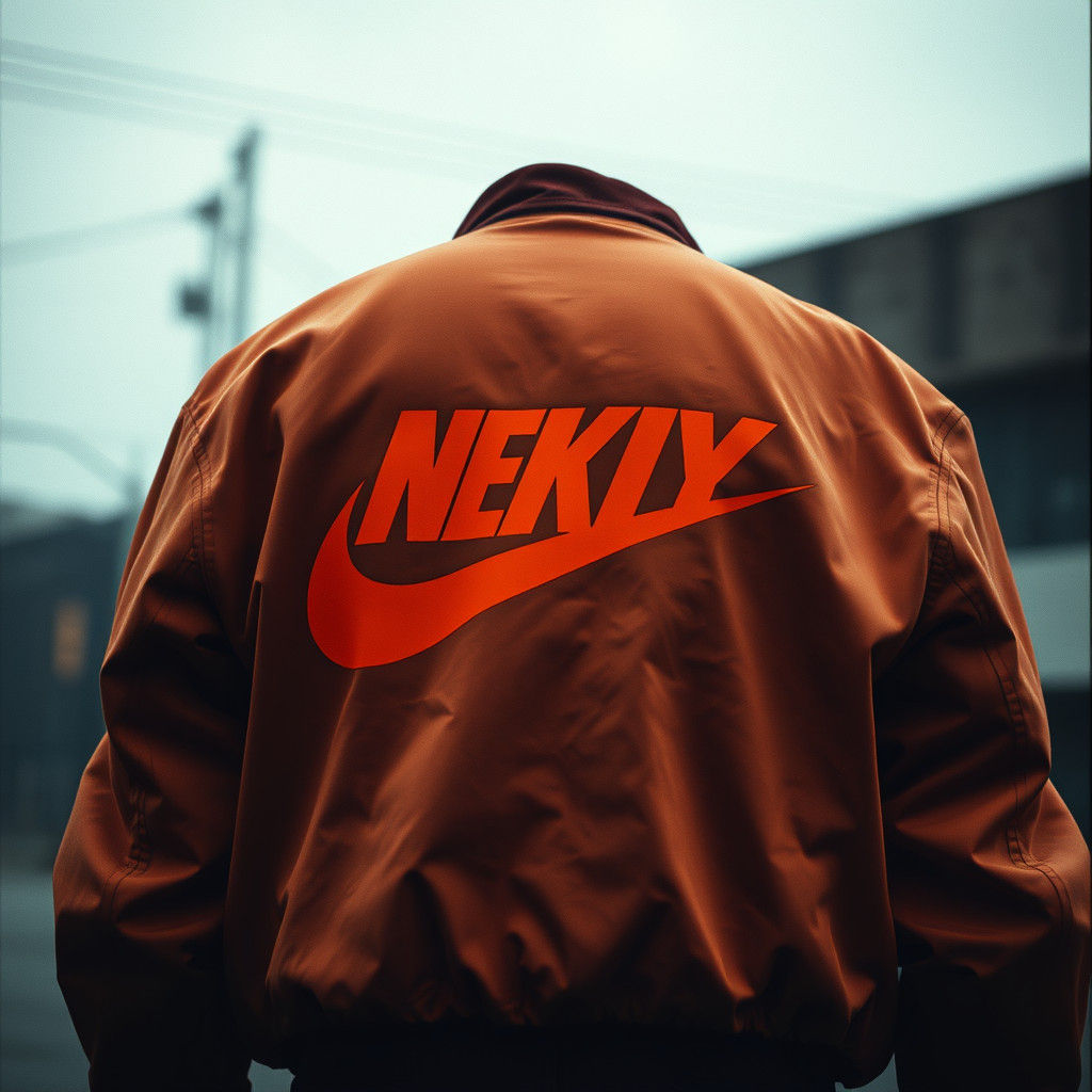 NEKIY SHMOT Logo on Vintage Nike Jacket