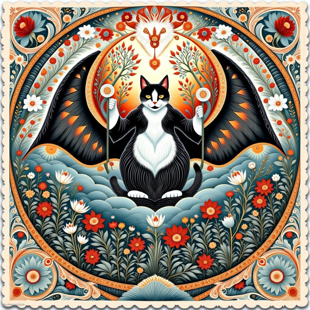 Feline Sovereign in Mystical Realms