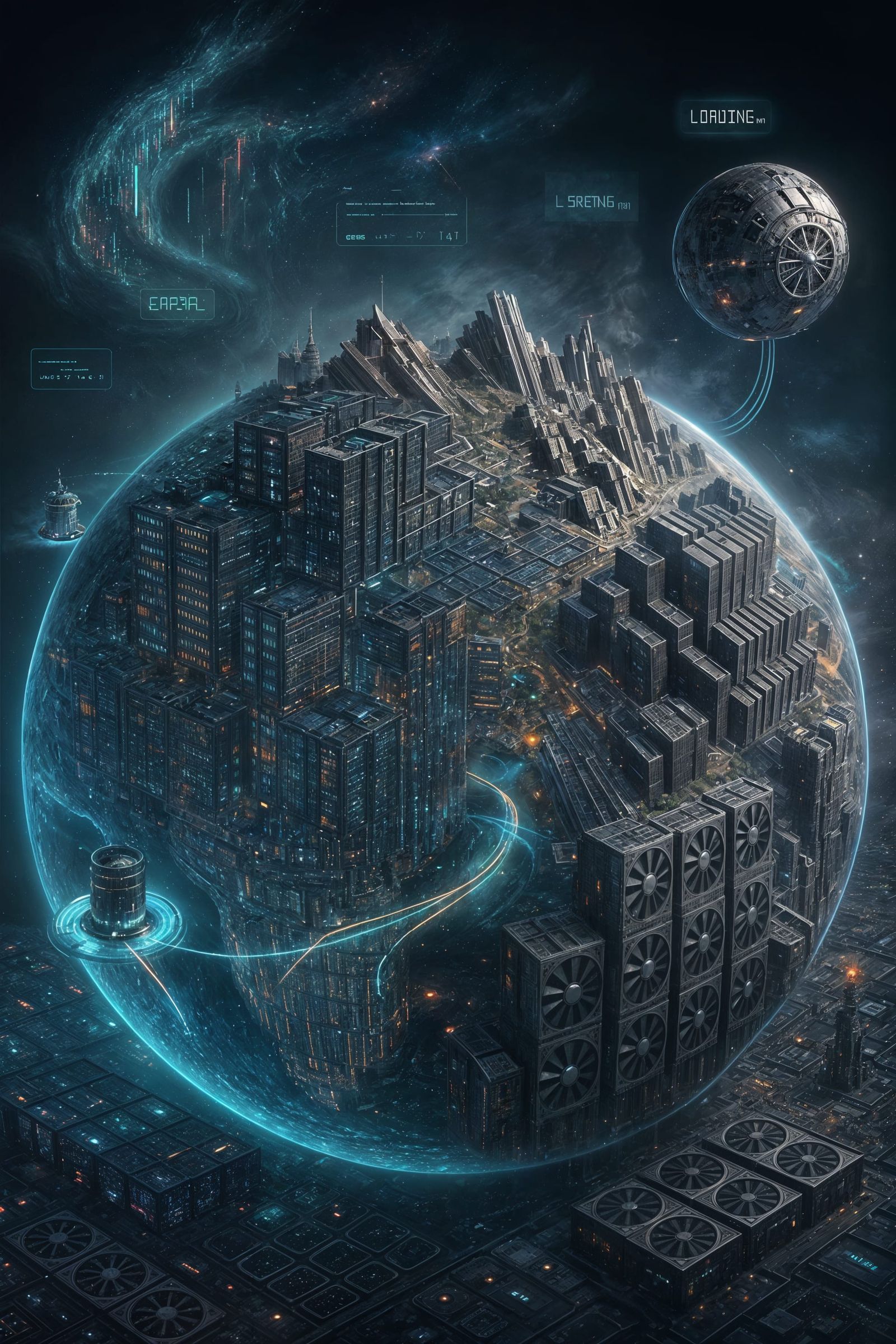 Earth as GPU Farm: A Cyberpunk Reimagining