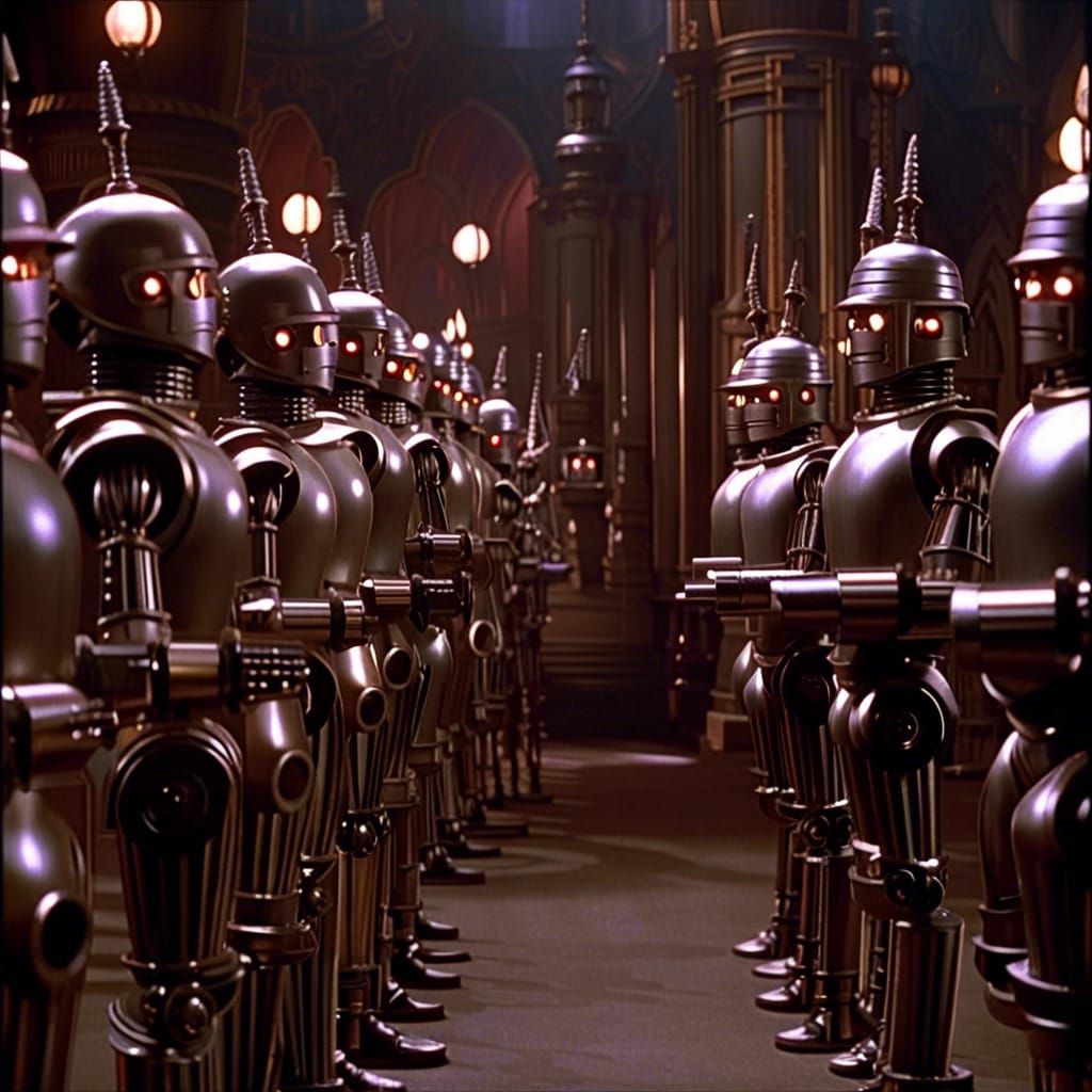 Return to Oz Robot Army DVD Screengrab