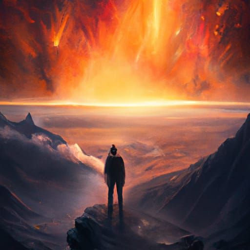 Burning World: A Dramatic Digital Matte Painting