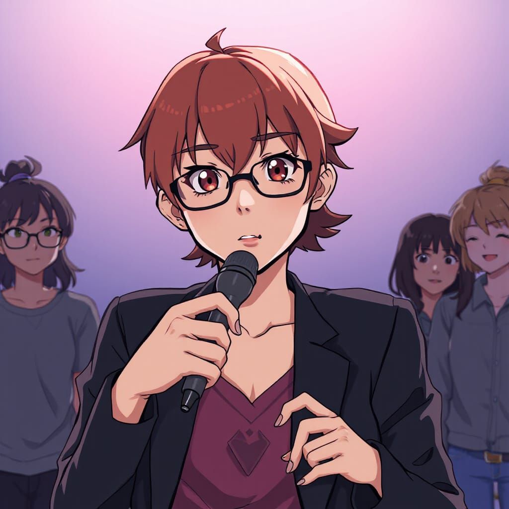 Anime Woman as INFJ-T Moderator in Deep Color