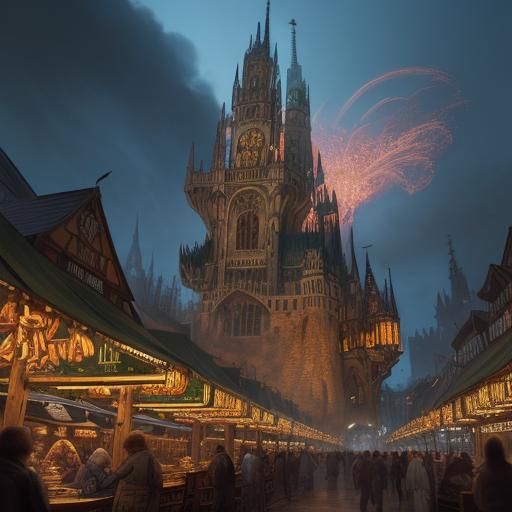 Oktoberfest Celebration with Fantasy Elements