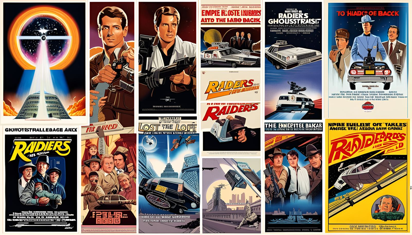 80s Movie Poster Collage