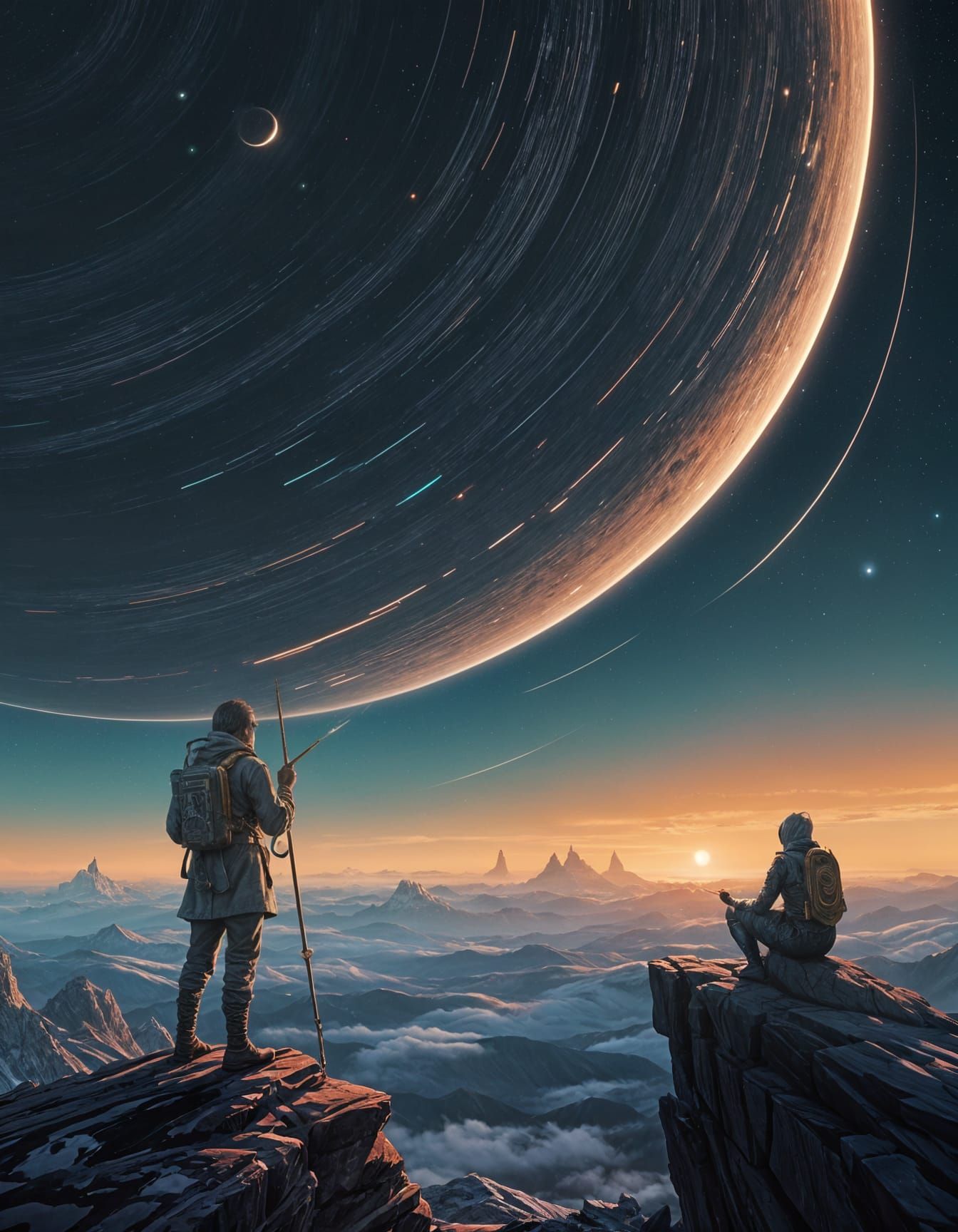 Celestial Calligrapher Inscribes Saturn's Rings