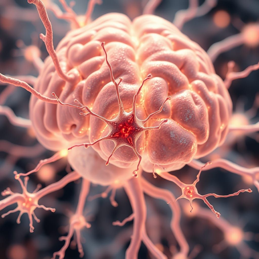 Ethereal Neural Network in Japanese Illustration Style