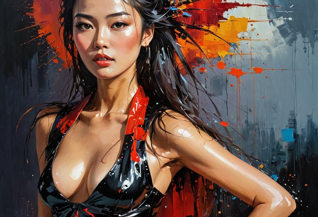 Impressionistic Beauty in Oil Paint