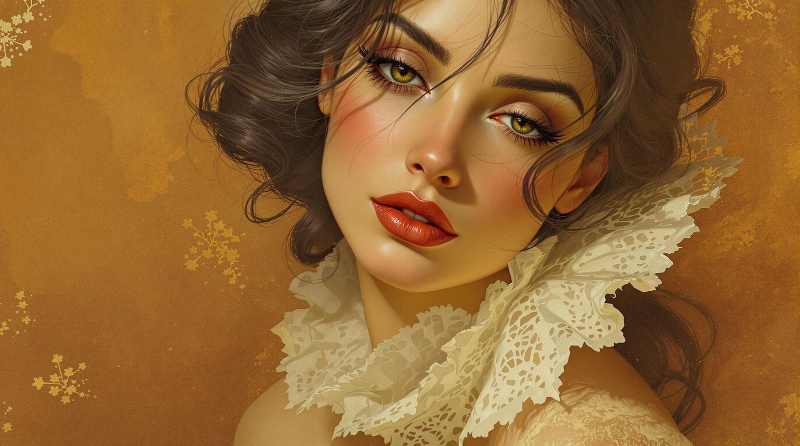 Renaissance Goddess in Soft Focus