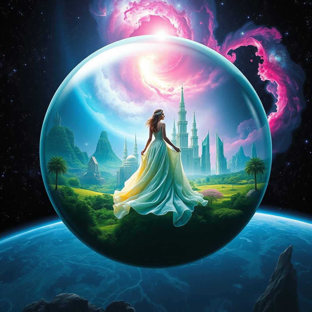 Enchanted Waterworld with Iridescent Beauty