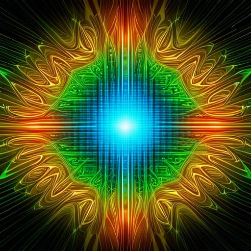 futuristic diagram with 1000 hierarchic links and linked ide...