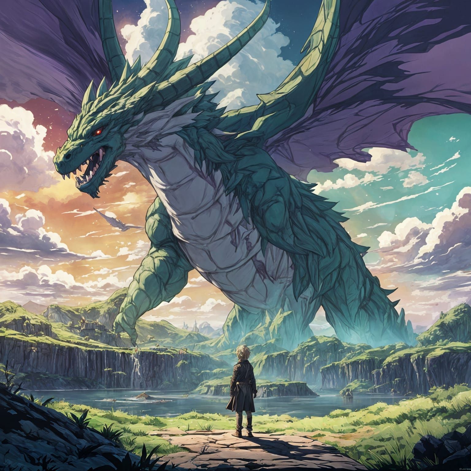 Meliodas Arrives in Mystical Fantasy World Anime Art