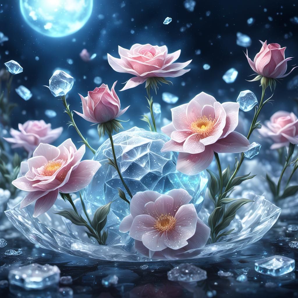 Blooming under the moonlight