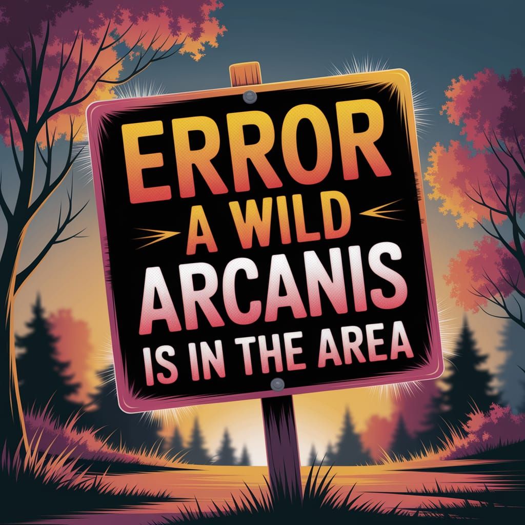 Whimsical Warning: A Mysterious Arcanis Spotted in the Area