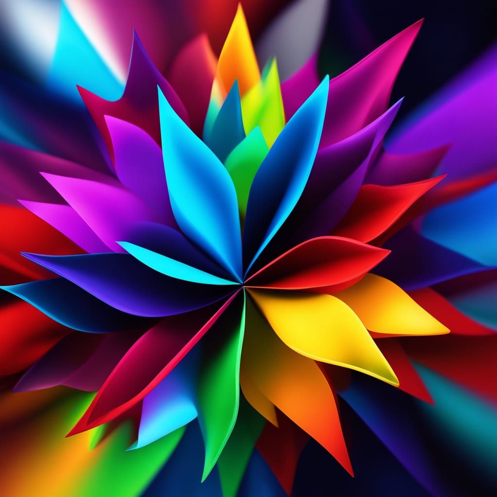 Vibrant Oil Painting in Abstract Expressionism Style