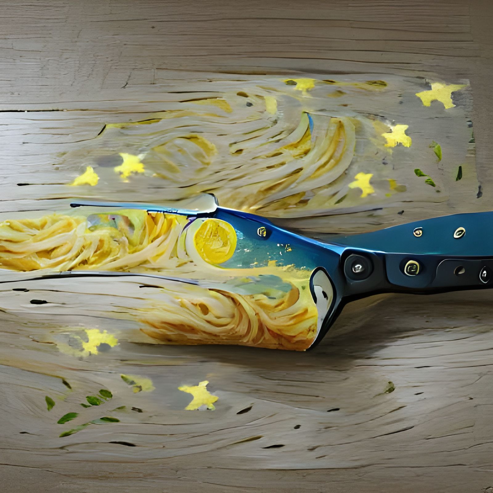 Van Gogh Style Starry Knife Digital Art