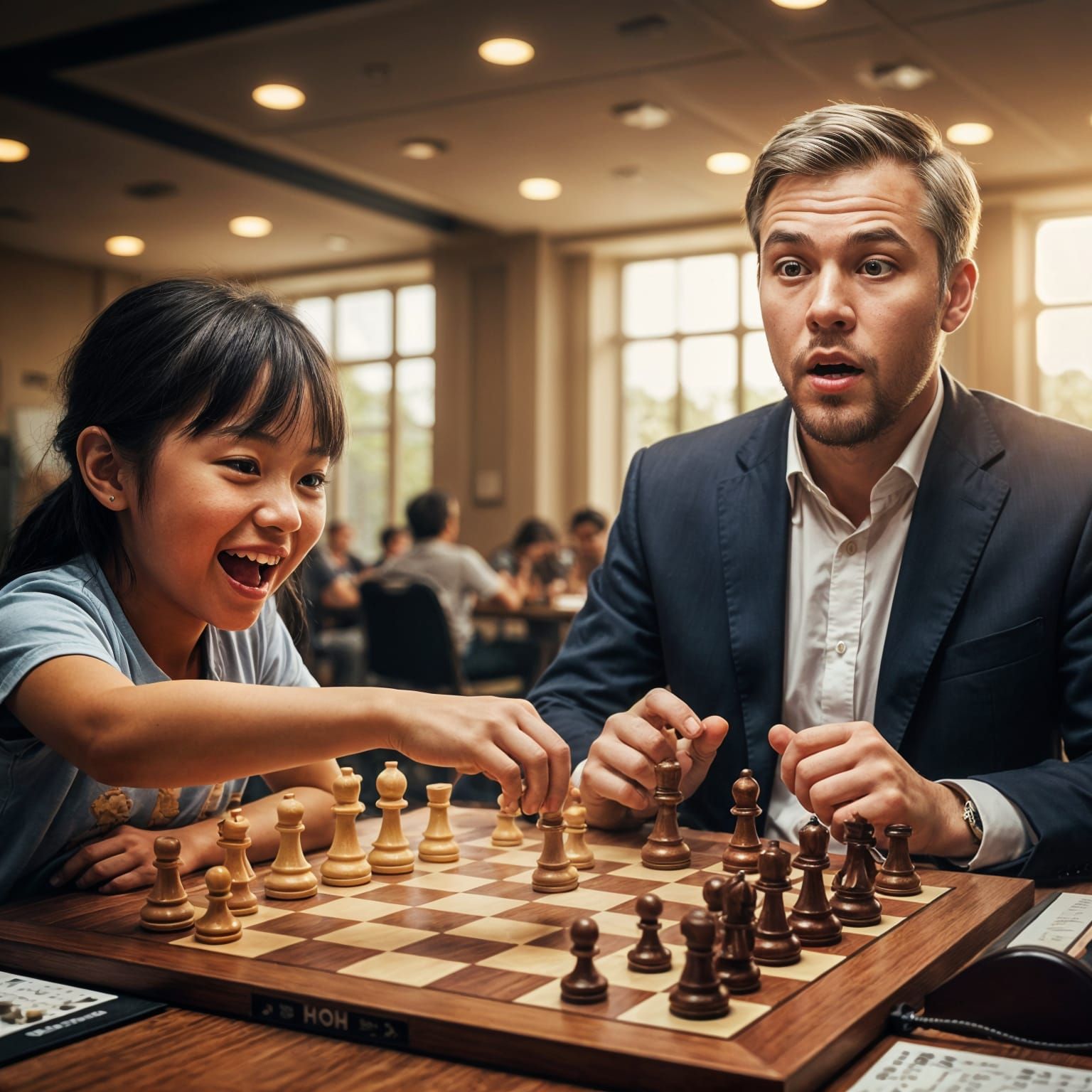 Singaporean Girl's Shocking Checkmate Victory Over Magnus Ca...