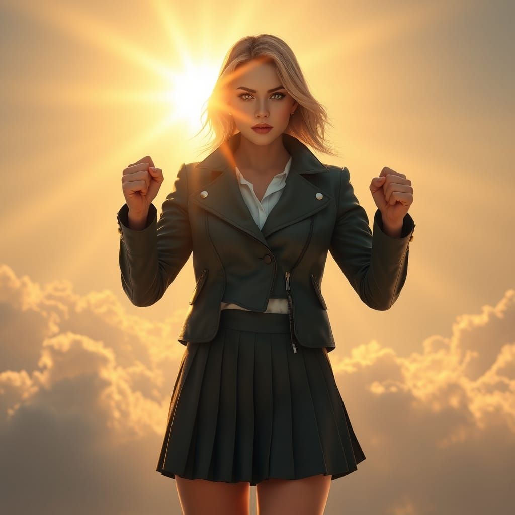 Heroic Portrait of Luna Snow in Ethereal Light