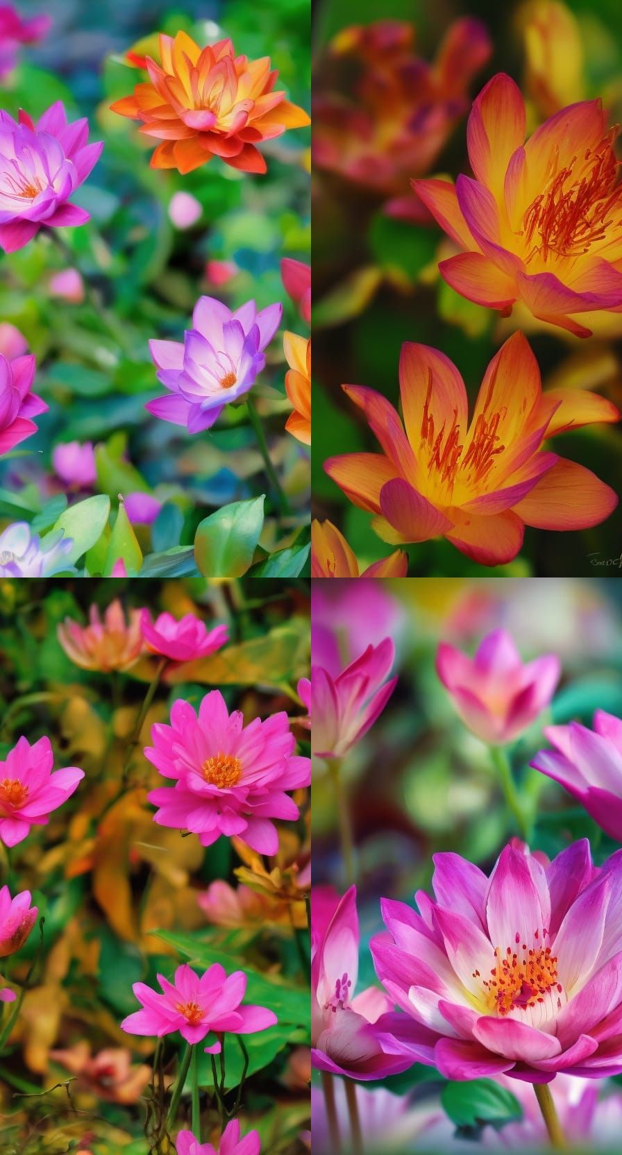 Beautiful colorful flowers