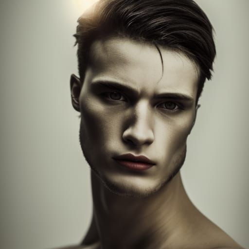 Fallen Angel Portrait in Hyperrealistic Digital Art