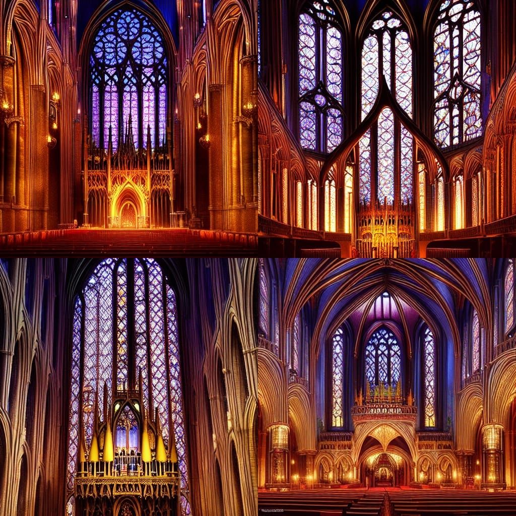Mouse Plays Organ in Sainte Chapelle-Inspired Fantasy