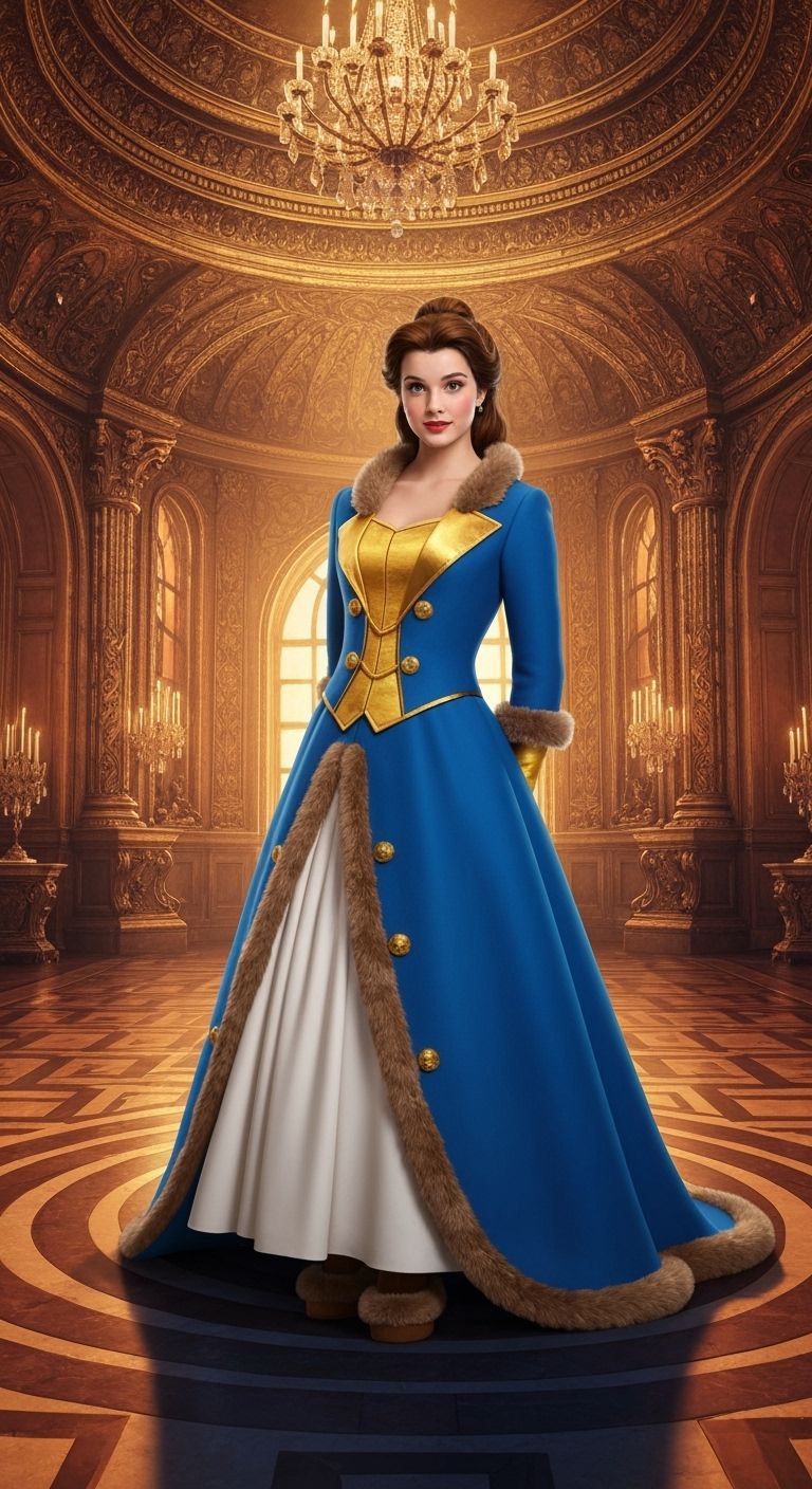 Belle in Haute Couture Ball Gown in Crazy Ballroom