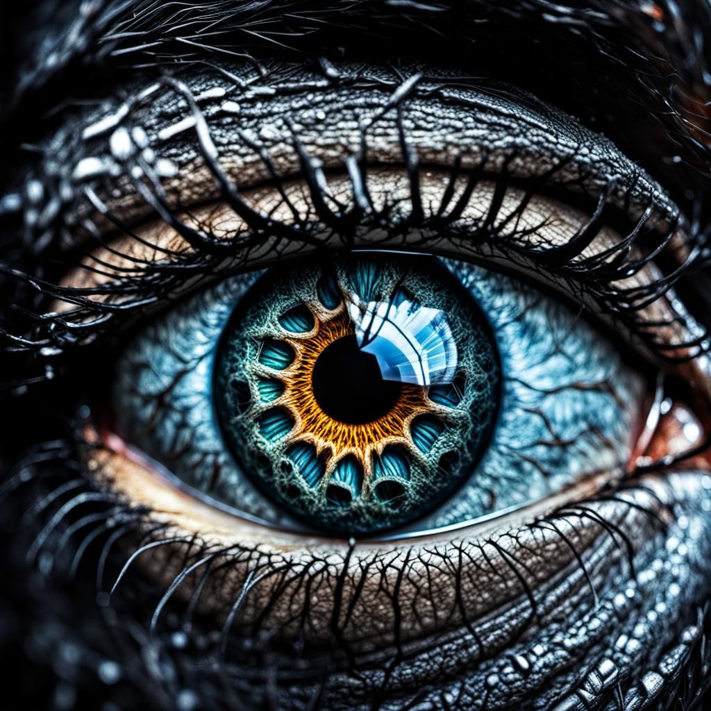 Hyperrealistic Eye with Intricate Details