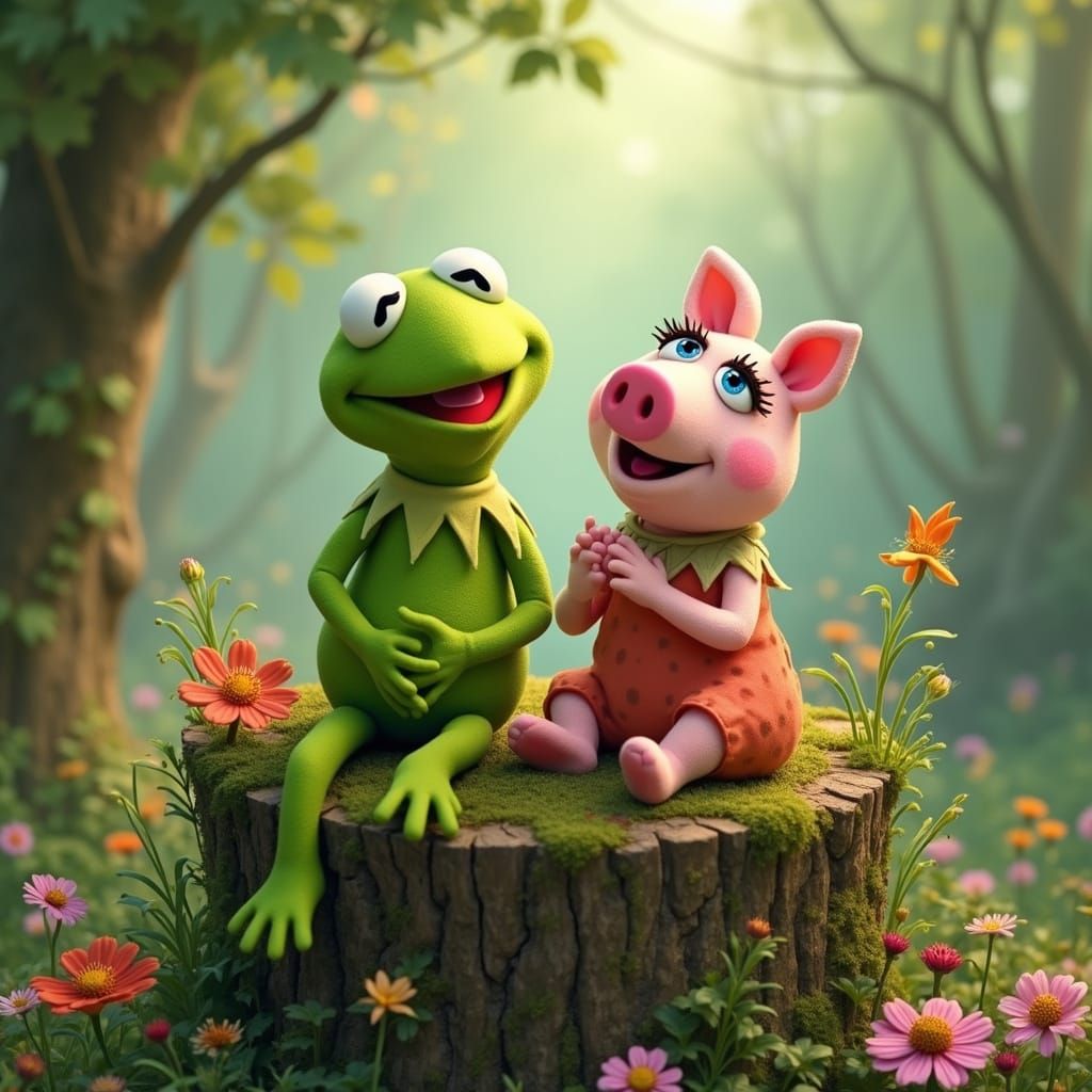 Pixiecore Whimsy: Muppet Duo Serenade in Nature