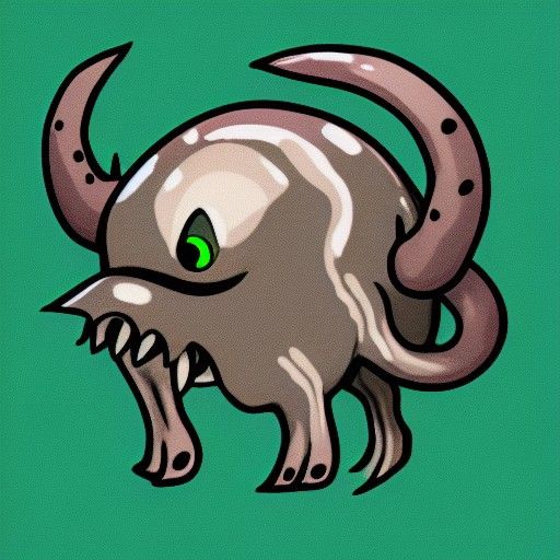 Horned Slime Monster Generated by AI