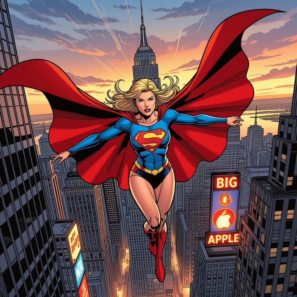 Supergirl's High-Fashion Fall Over New York