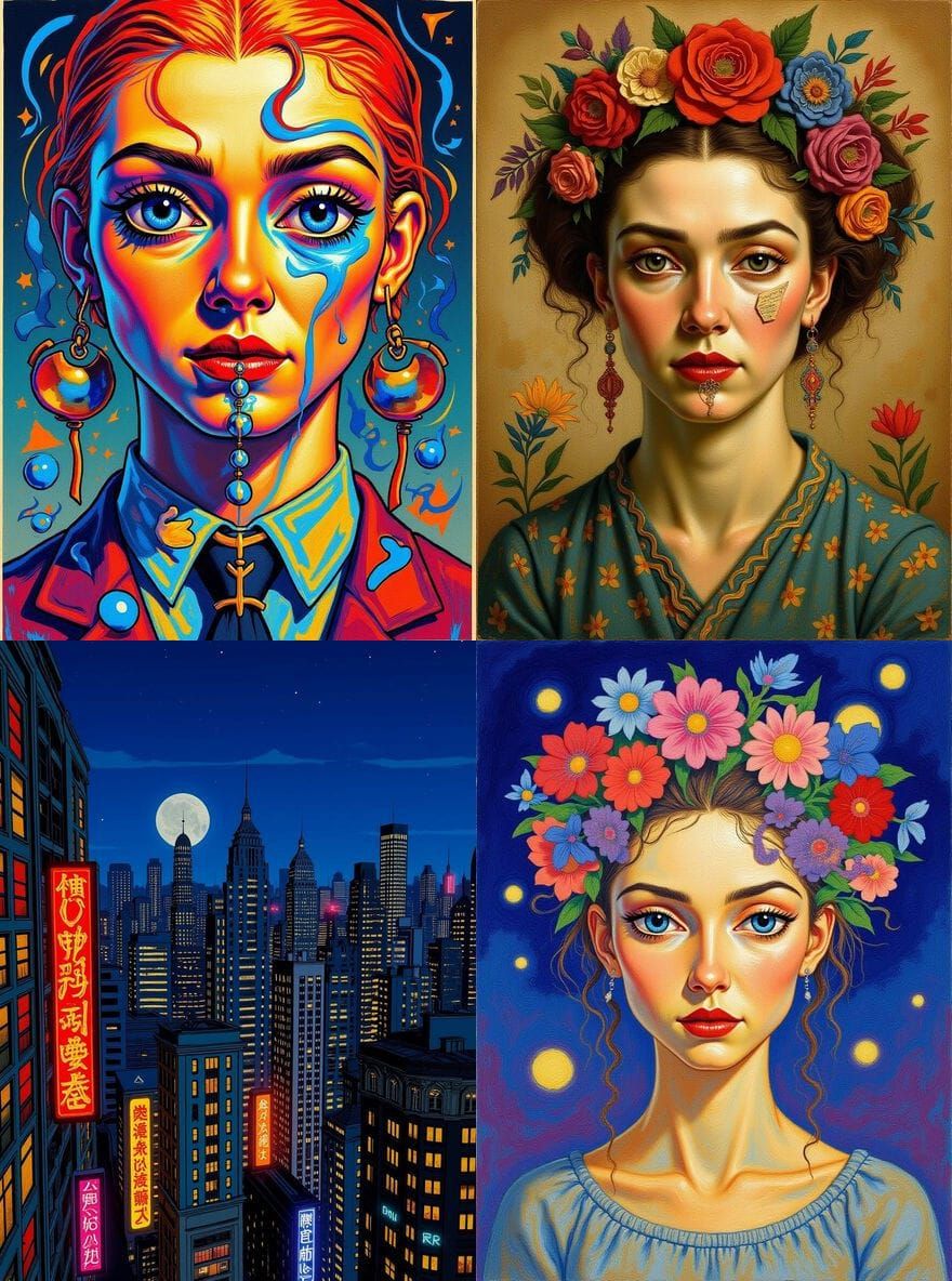 Digital Illustration with Collage Elements