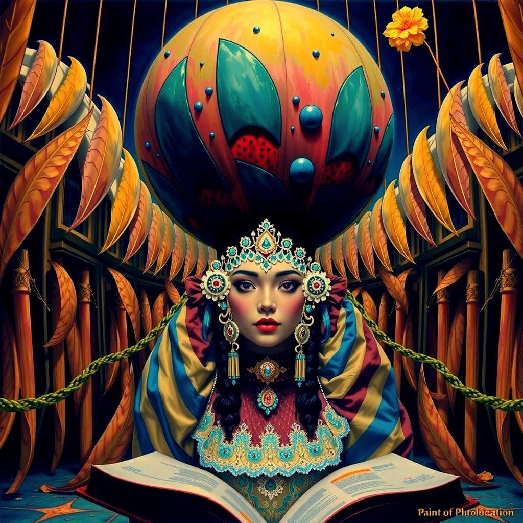 Chimaera of Life and Infinity in Surreal Style