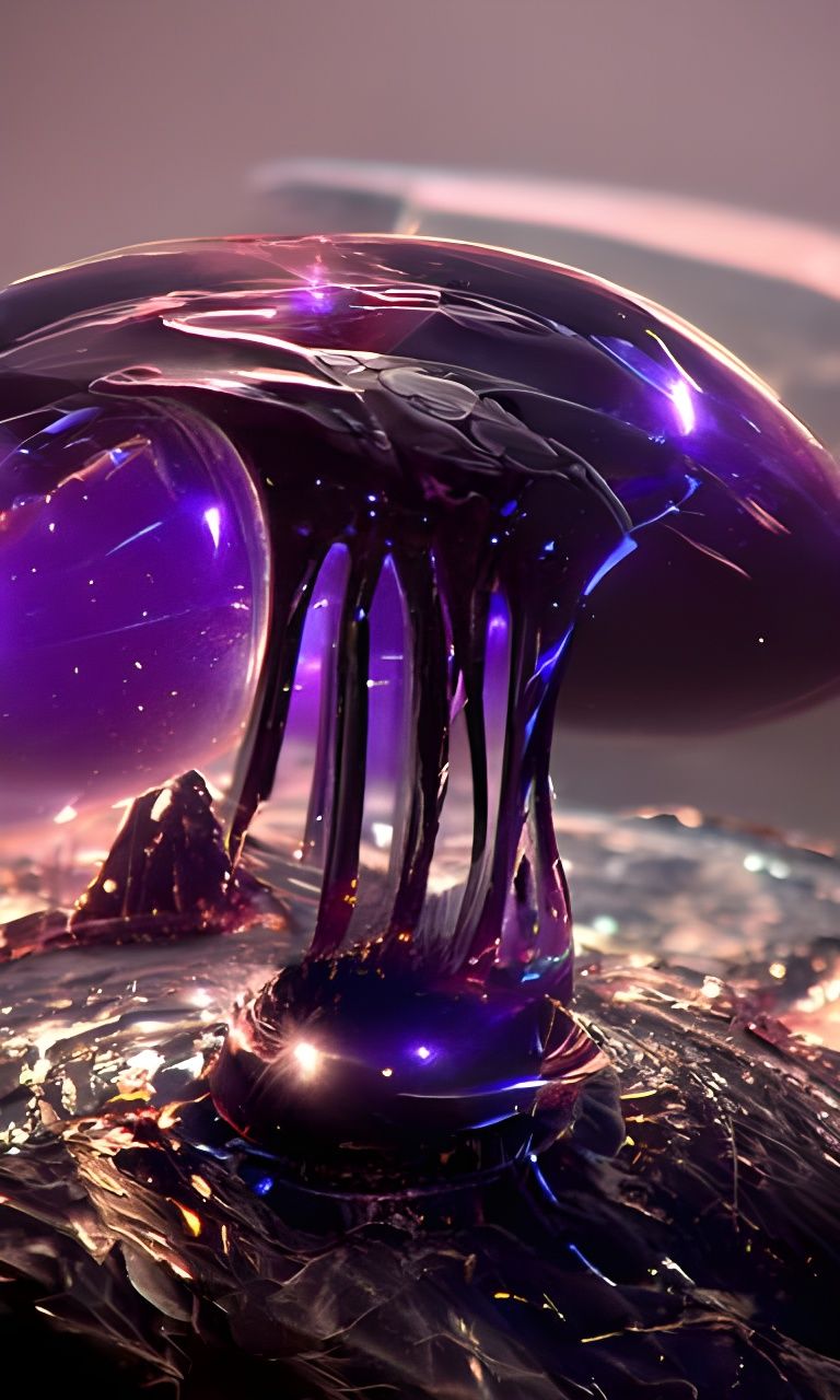 Dark Energy Claws Escape Transparent Dome: 8K Artwork