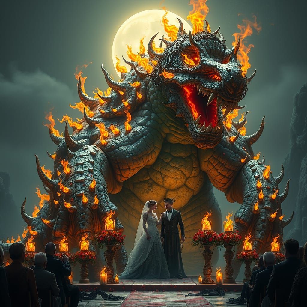 Fiery Rock Monster's Mystical Wedding Ceremony