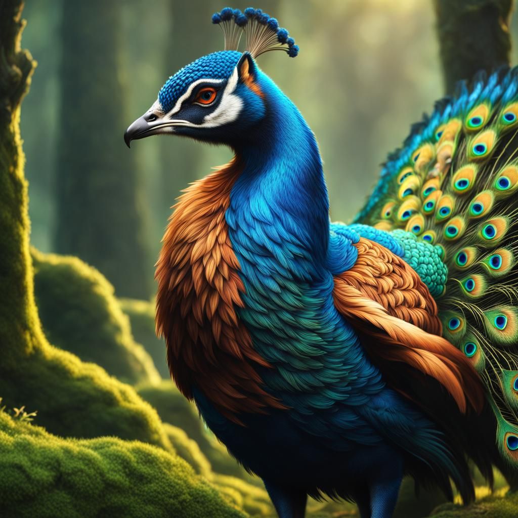 Fox Peacock Hybrid: Fantasy Cinematic Masterpiece