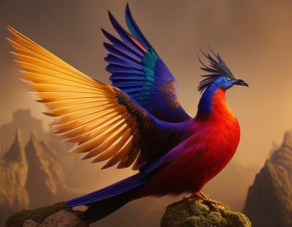 Regal Rooster Portrait in Exuberant Detail