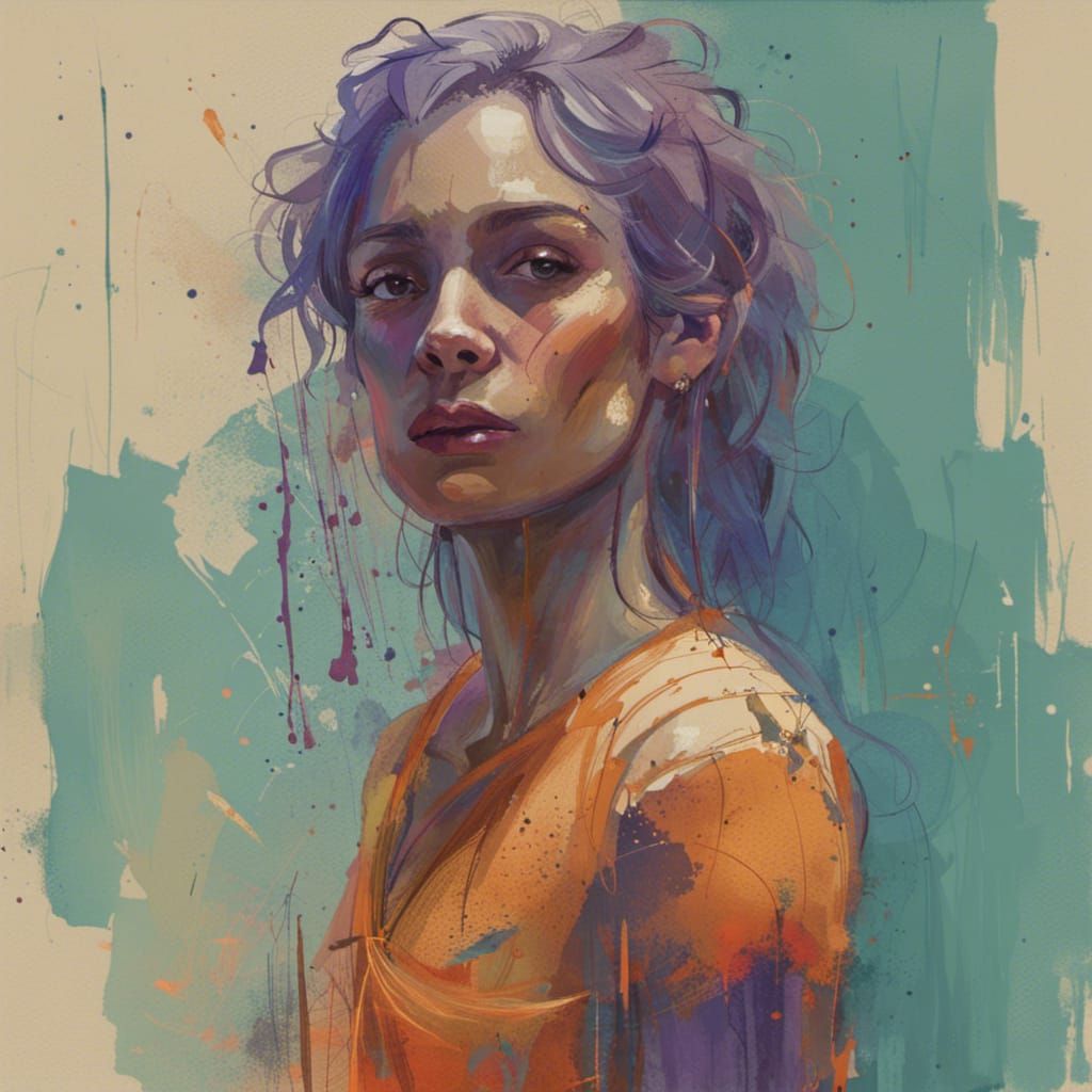 Cinematic Anthropomorphic Portrait in Detailed Garage